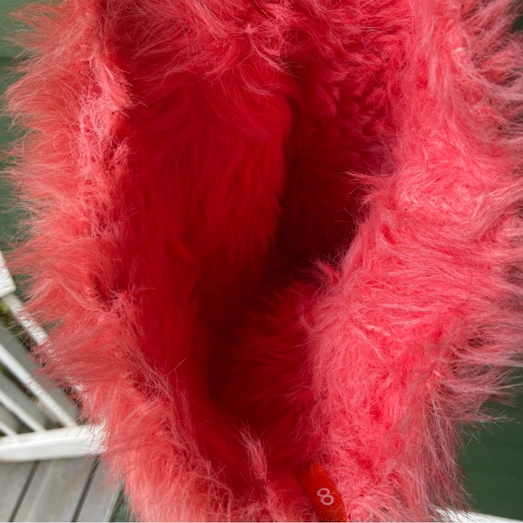 Verloop Fuzzy Faux Fur Beanie - Melon Pink - Picture 12 of 12